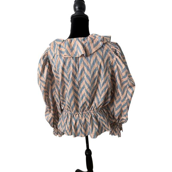 Ulla Johnson Kalila Blouse in Birch in Pink - Size 12 - Picture 2 of 4